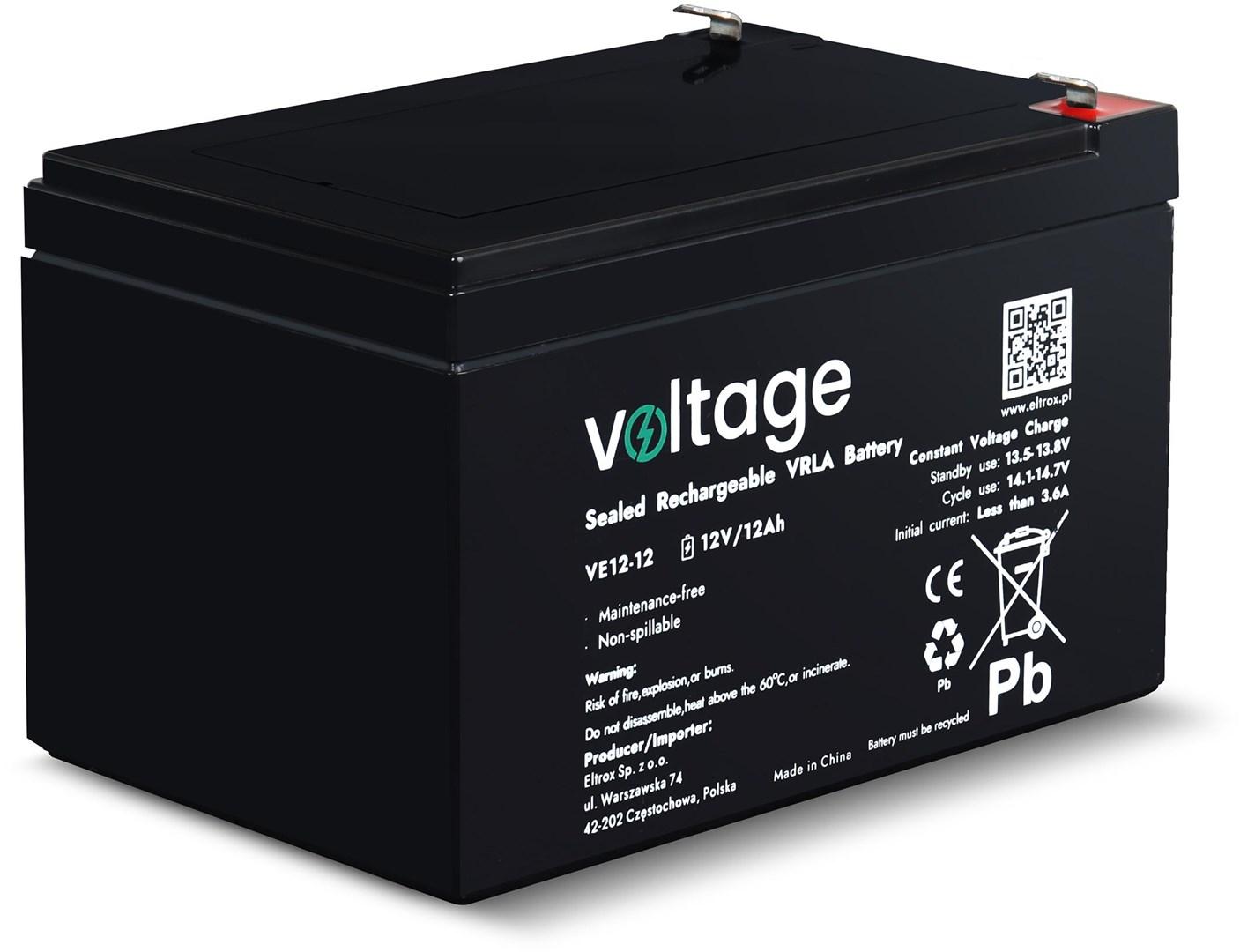 No name AGM Battery Voltage 12V