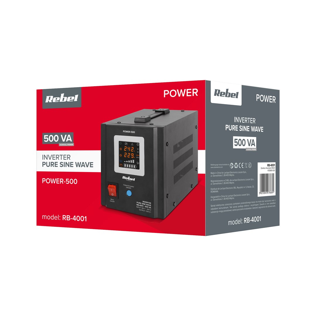 Rebel POWER-500 emergency power supply –