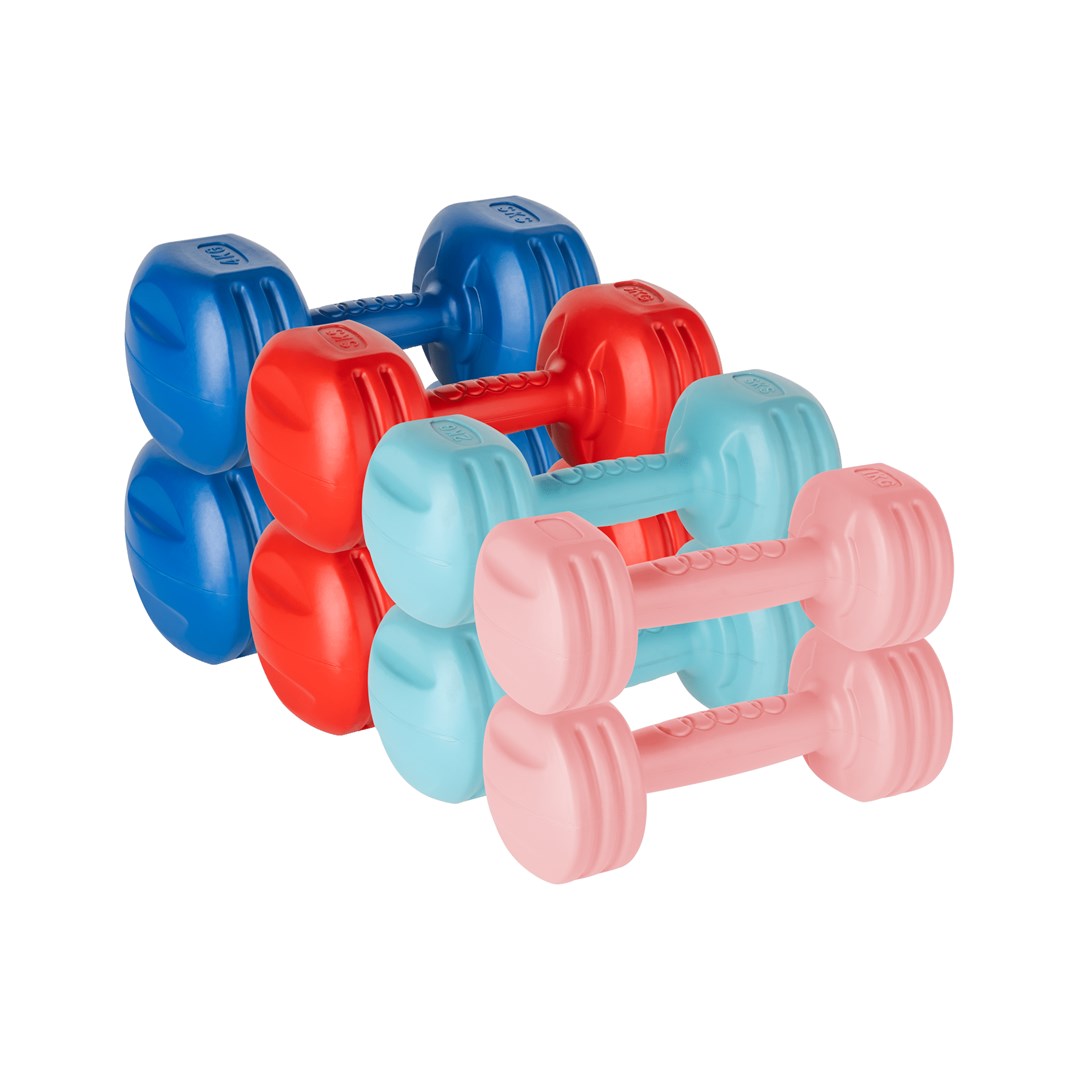 REBEL ACTIVE Bitumen dumbbell set 20kg