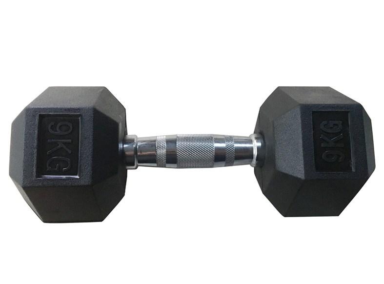 No name RUBBER HEXDUMBBELL YLDB35 9KG