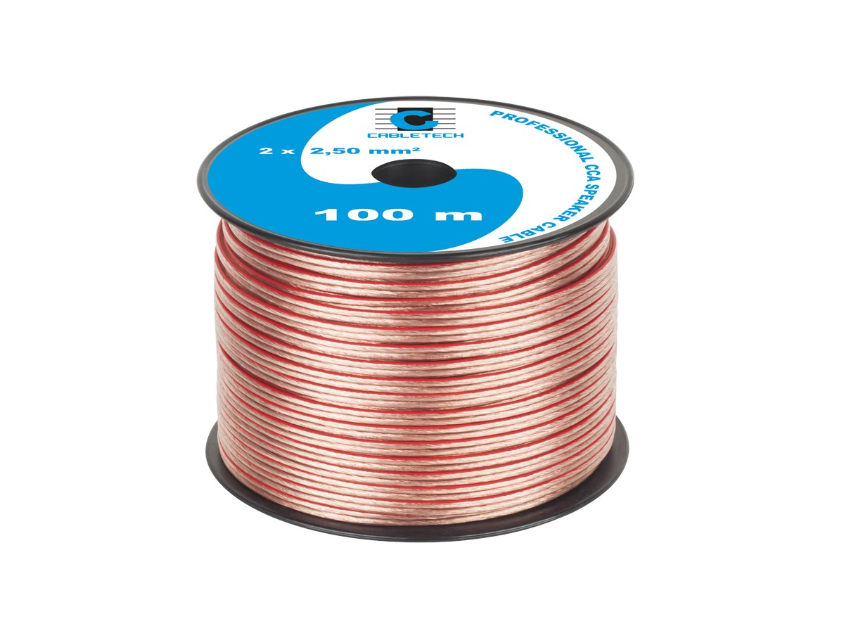 CABLETECH Kabel głośnikowy CCA 2.5mm