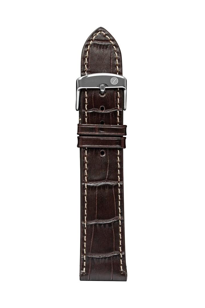 Zeppelin leather strap brown, 20 mm