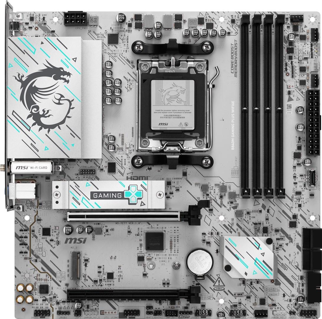 MSI B840M GAMING PLUS WIFI6E motherboard