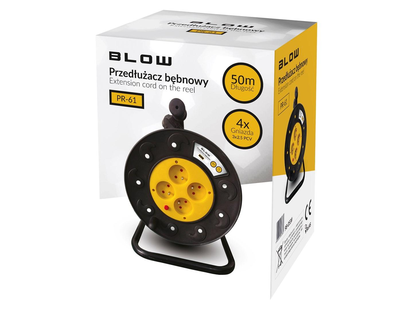 BLOW PR-61 extension cord 4-sockets with