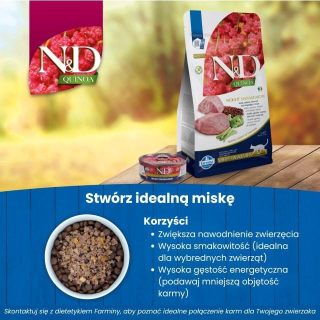 FARMINA N&D Quinoa Weight Management Lamb