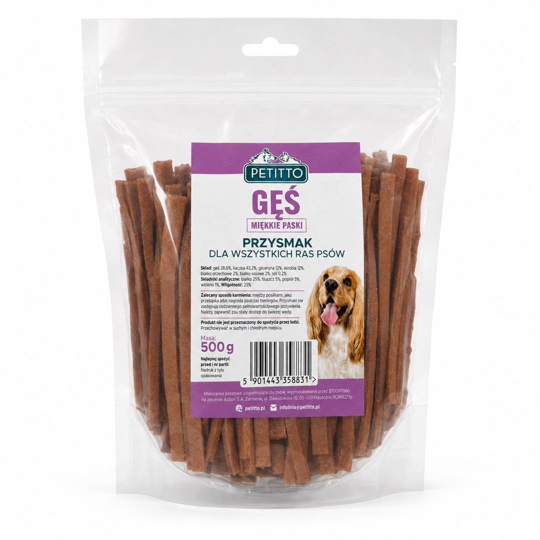 PETITTO Soft goose meat strips -