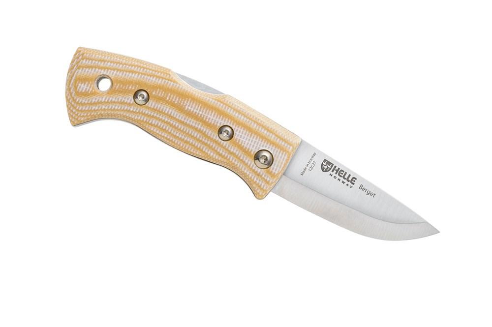 Nóż Helle Berget Beige Canvas Micarta