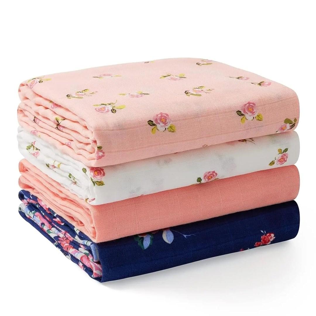 Momcozy SJ003 Muslin Swaddles 4 pcs