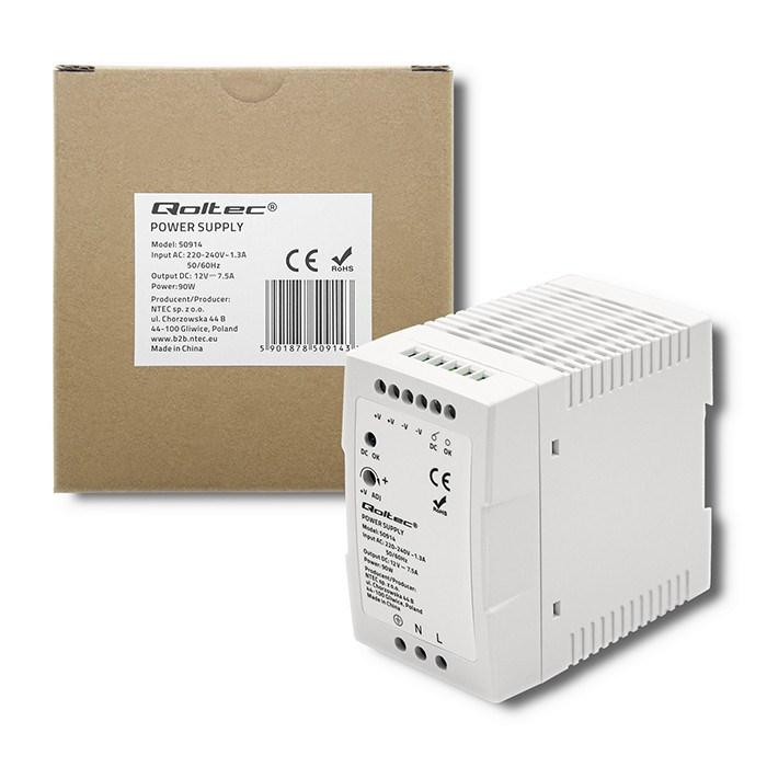 Qoltec DIN Rail Power Supply |