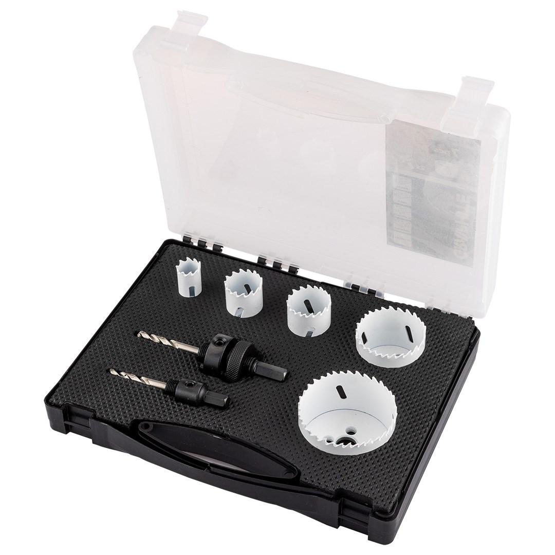 GRAPHITE Otwornice bi-metalowe 19-68 mm, zestaw