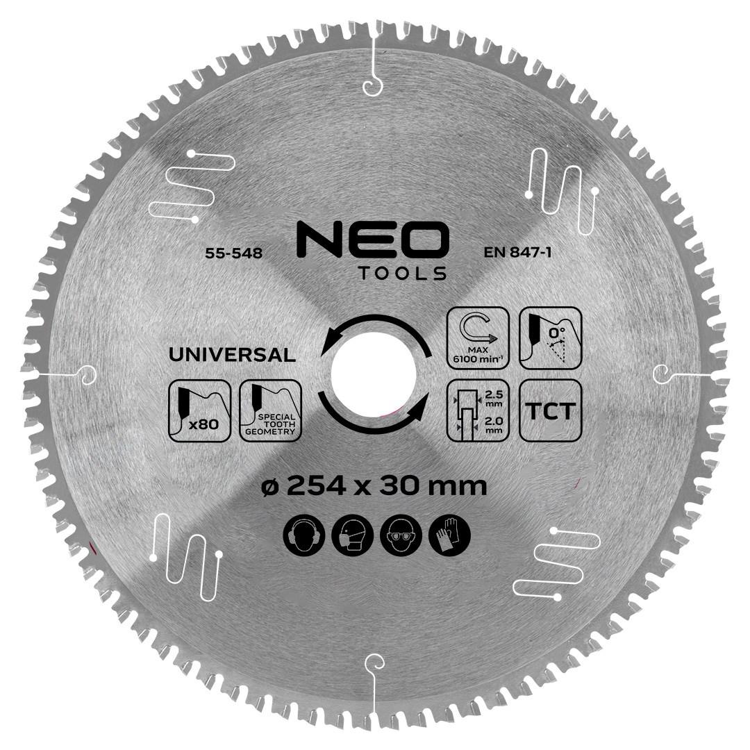 NEO TOOLS Tarcza do pilarki, widiowa