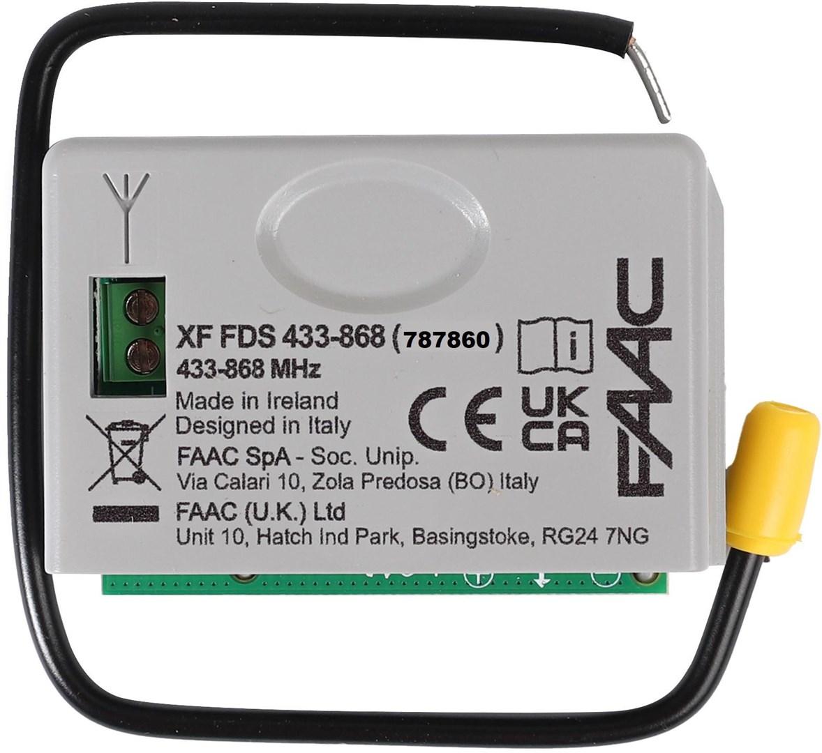 Sterownik/radioodbiornik FAAC XF LC FDS 433-868