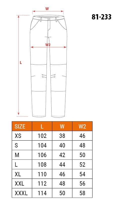 NEO tools 81-233-XXXL protective trousers Black