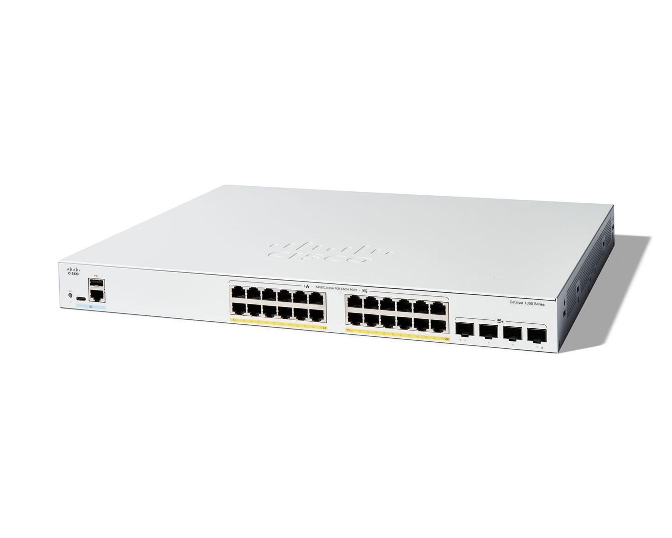 Cisco Catalyst 1300-24FP-4X Managed Switch, 24
