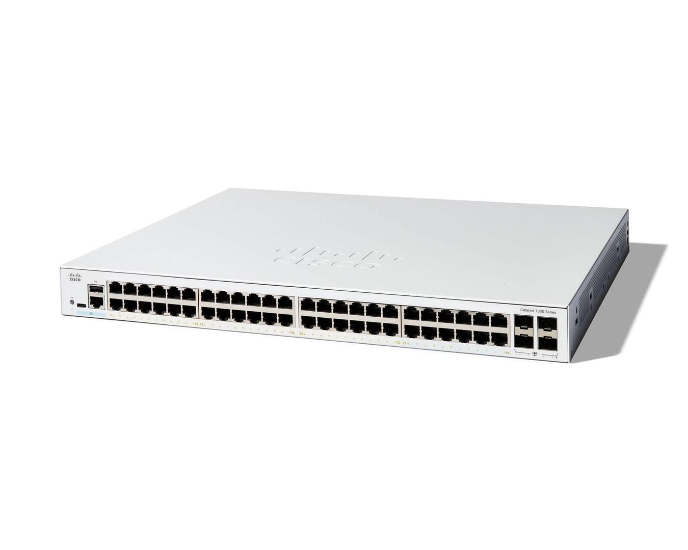 Cisco Catalyst 1300-48T-4G Managed Switch, 48