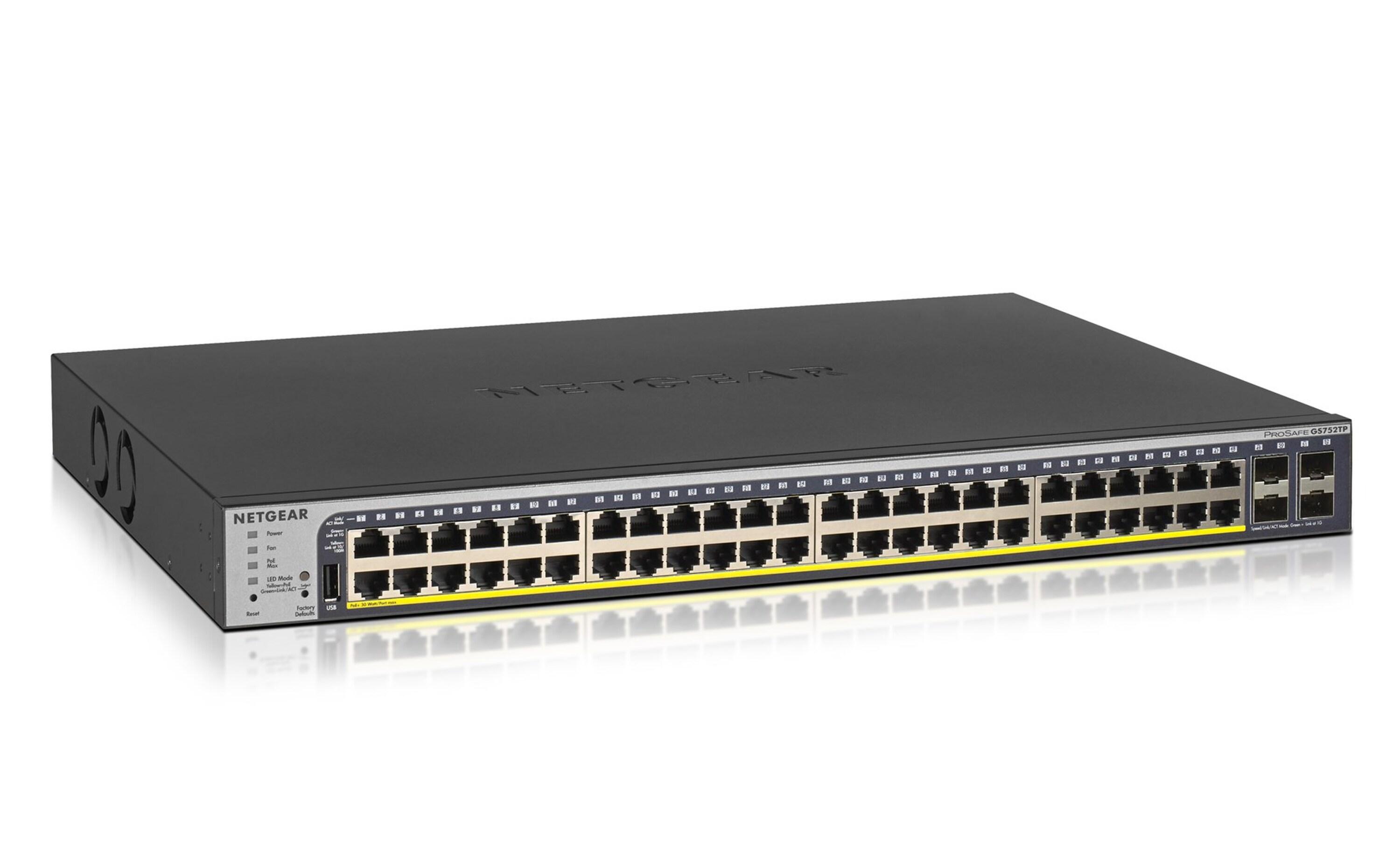 NETGEAR GS752TP Managed L2/L3/L4 Gigabit Ethernet