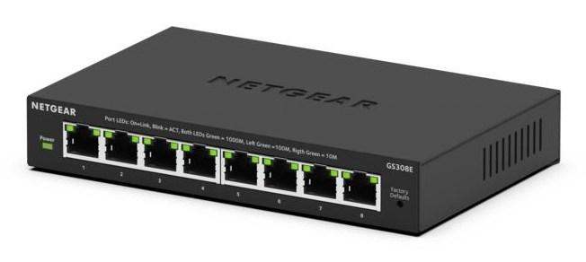 NETGEAR GS308E Managed L2/L3 Gigabit Ethernet