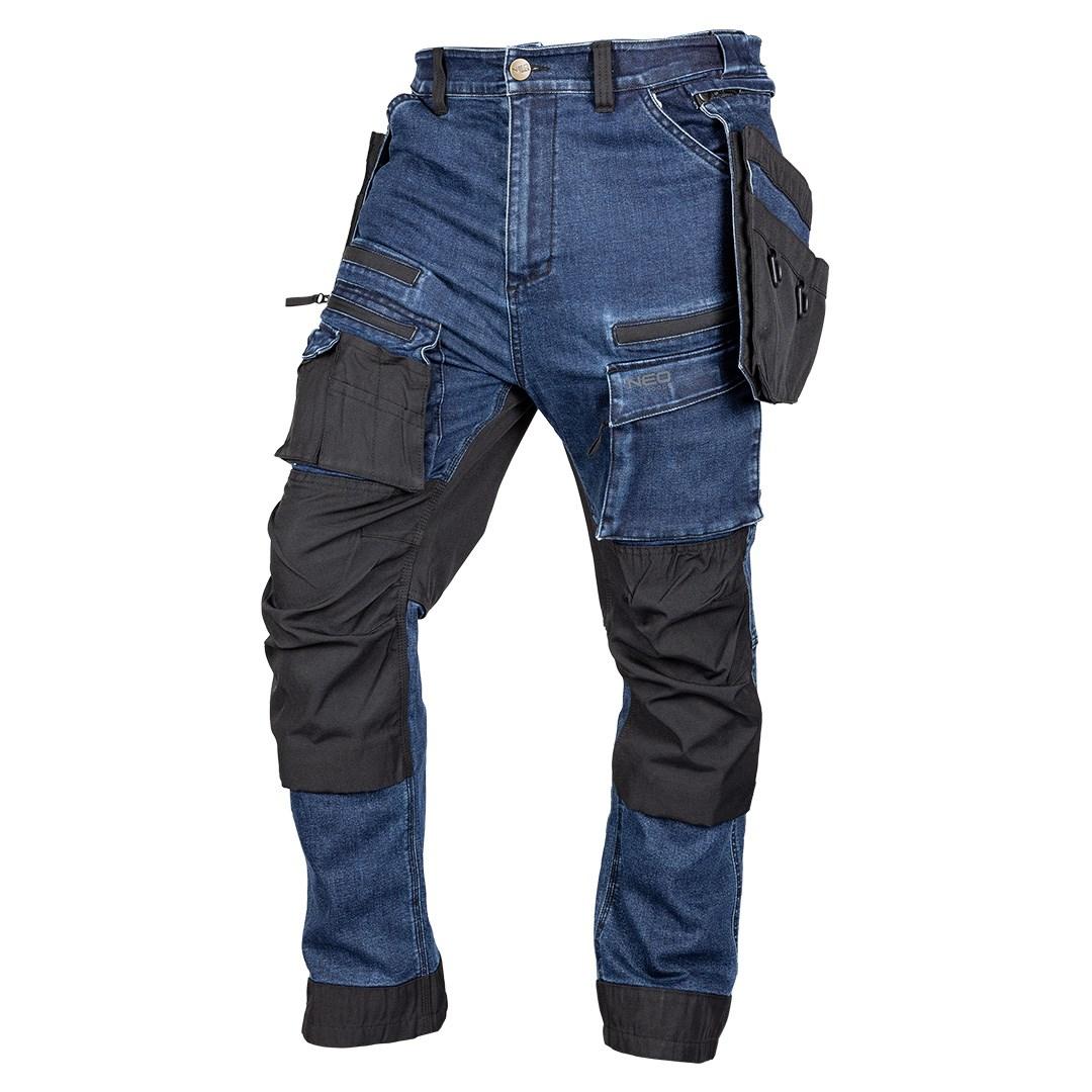 NEO TOOLS Spodnie robocze DENIM, wzmocnienia