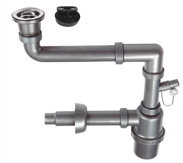 No name 1-BOWL SINK SIPHON -