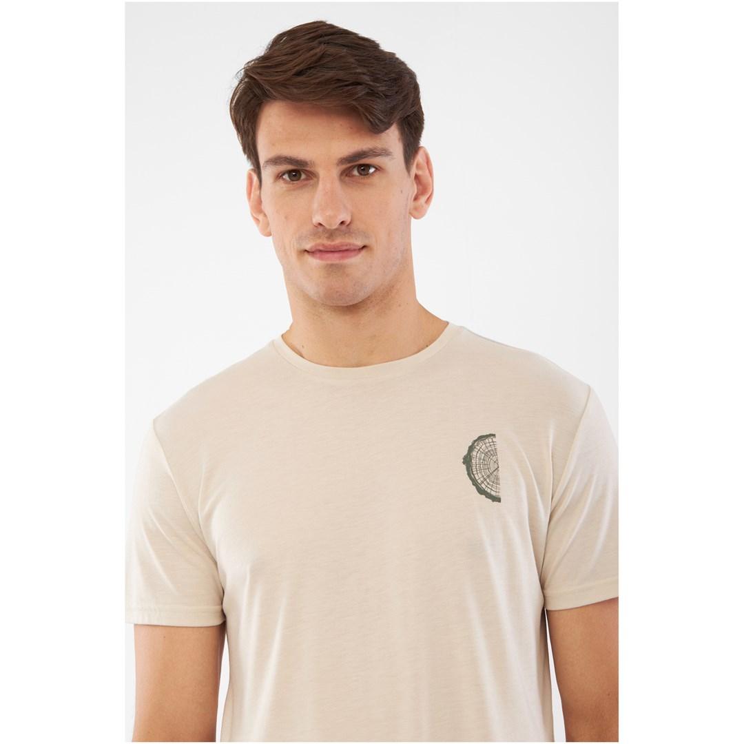 T-shirt męski VIKING Rune Man beżowy