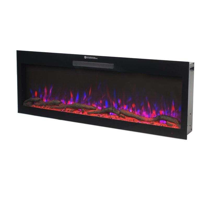 No name Electric fireplace BEF-42WM03 black