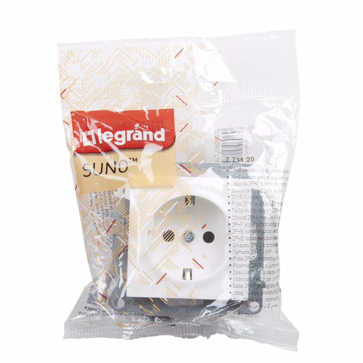 LEGRAND 2P+E SOCKET SCHUKO STANDARD AUTO
