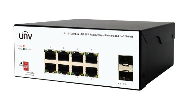 Uniview ISW2000-8T2GP-POE-IN ~ Industriāls PoE switch