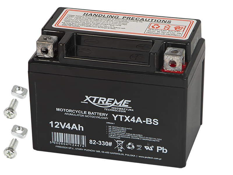Xtreme Motociklu 12V 4Ah gēla akumulators