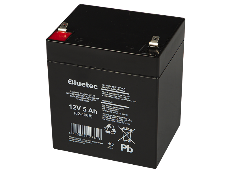 BLUETEC 12V 5Ah akumulators :: Gēla