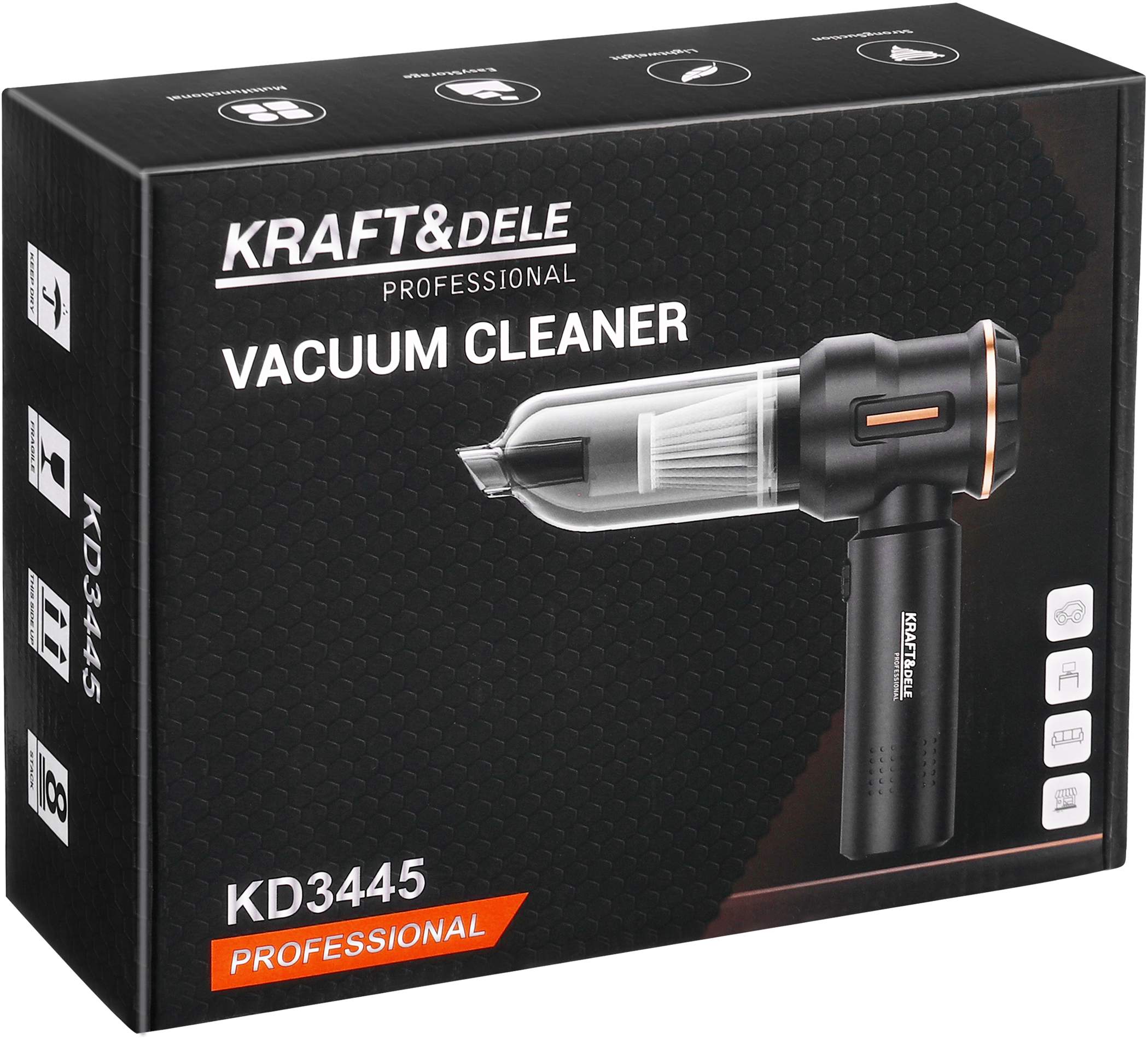 Kraftdele ® Akumulatora rokas putekļsūcējs, pūtējs