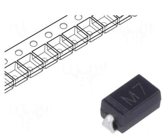 Electro Base Diode: rectifying; SMD; 1kV