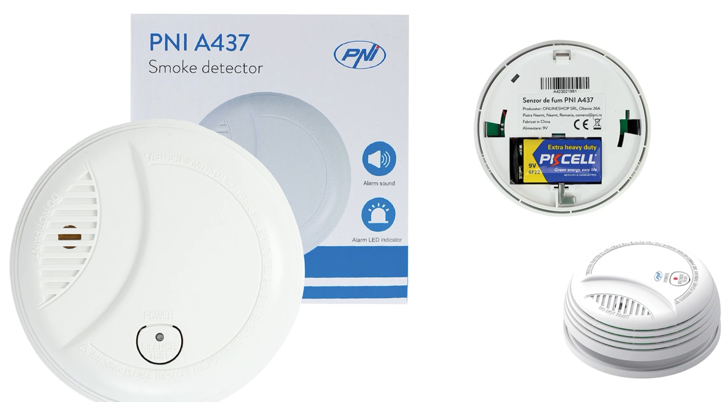 Qoltec ® Autonoms dūmu sensors PNI