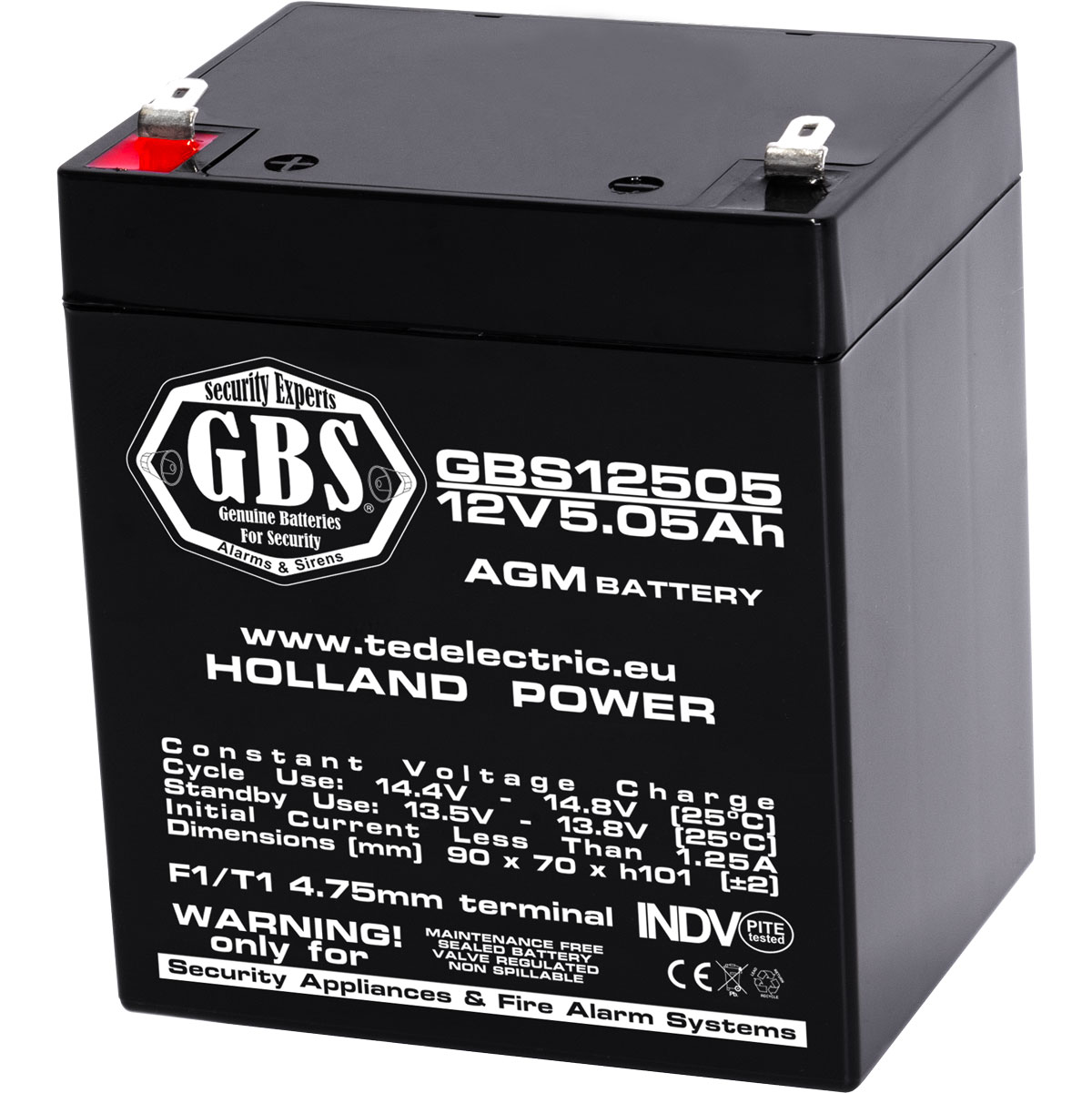 GBS 12V 5Ah akumulators :: AGM