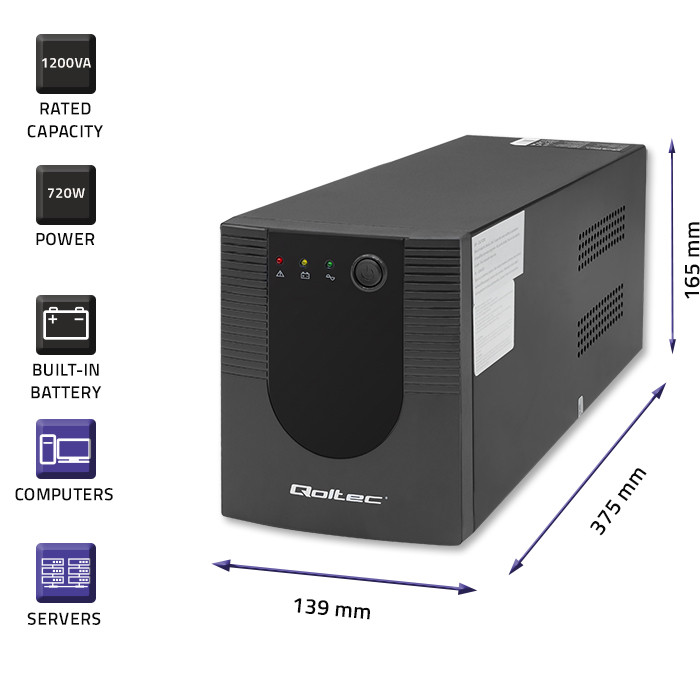 Qoltec ® Qoltec Uninterruptible power supply