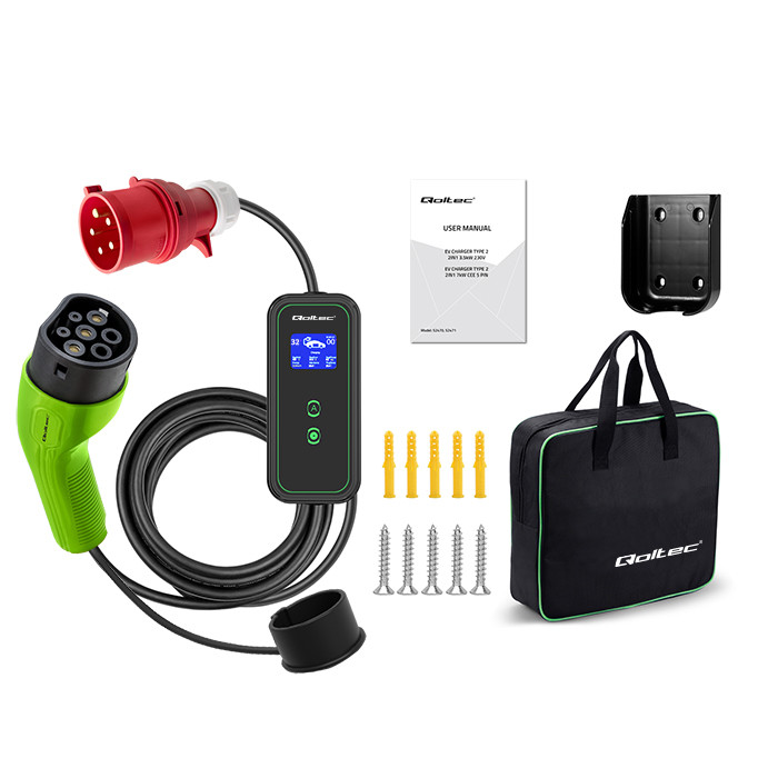 Qoltec ® Mobilais lādētājs EV 2in1
