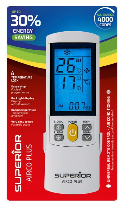 ElectroBase ® Universālā gaisa kondicioniera pults